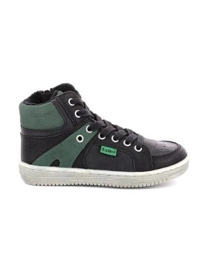 Zdjęcie produktu Kickers Sneakersy "Lowell" w kolorze czarno-zielonym rozmiar: 29