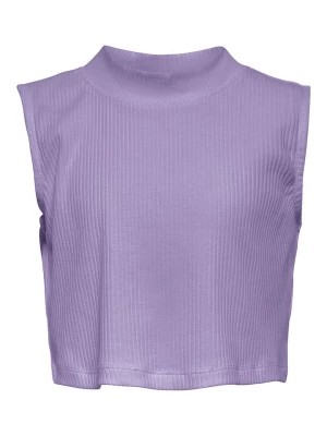 Zdjęcie produktu KIDS ONLY Koszulka "Linea" w kolorze fioletowym rozmiar: 122/128
