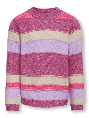 Zdjęcie produktu KIDS ONLY Sweter "Kogelaine" w kolorze różowym ze wzorem rozmiar: 158/164
