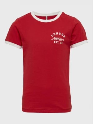 Zdjęcie produktu Kids ONLY T-Shirt Karen 15271471 Czerwony Slim Fit