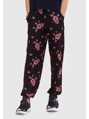 Zdjęcie produktu Kidsworld Spodnie w kolorze czarno-różowym rozmiar: 152