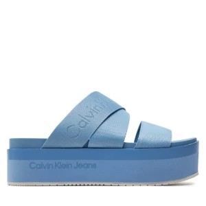 Zdjęcie produktu Klapki Calvin Klein Jeans Flatform Sandal Webbing In Mr YW0YW01361 Dusk Blue/Mediterranean Blue 0G0