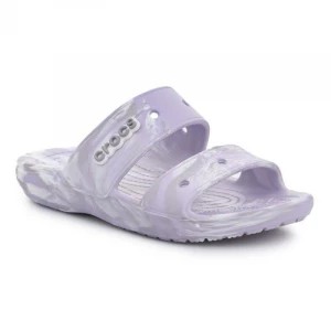 Zdjęcie produktu Klapki Crocs Classic Marrbled Sandal W 207701-5PT białe fioletowe szare