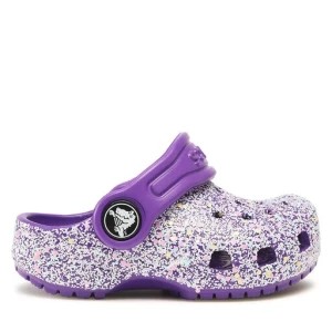 Zdjęcie produktu Klapki Crocs Crocs Classic Glitter Kids Clog T 206992 Neon Purple/Multi 573
