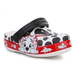 Zdjęcie produktu Klapki Crocs Fl 101 Dalmatians Kids Clog T 207485-100 białe czarne czerwone