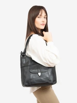 Zdjęcie produktu Klasyczna czarna torebka damska na ramię Shelvt