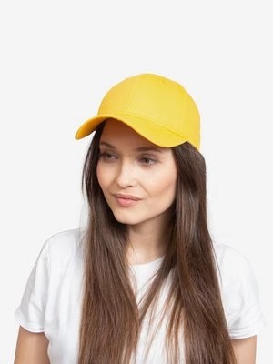 Zdjęcie produktu Klasyczna damska czapka z daszkiem zółta Shelvt