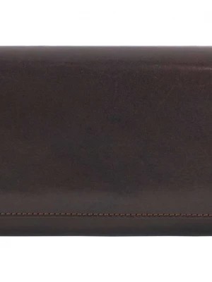 Zdjęcie produktu Klasyczne portfele skórzane damskie - Barberini's - Brązowy ciemny Merg