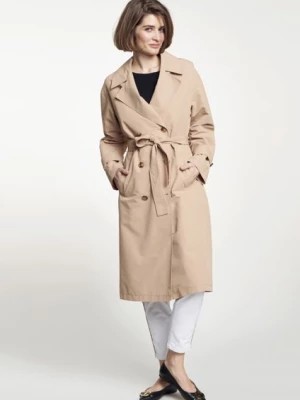Zdjęcie produktu Klasyczny beżowy płaszcz damski OCHNIK