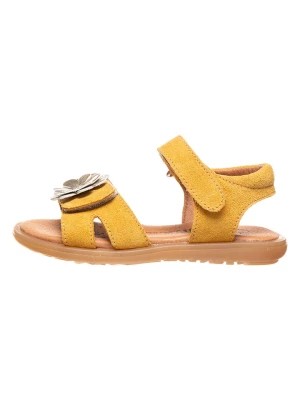 Zdjęcie produktu kmins Skórzane sandały w kolorze musztardowym rozmiar: 31