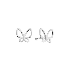 Zdjęcie produktu Kolczyki srebrne - motyle - Mini Mini - Biżuteria YES