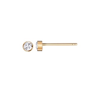 Zdjęcie produktu Kolczyki złote z cyrkoniami - Mini Mini - Biżuteria YES