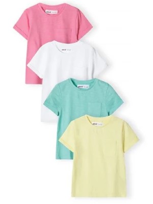 Zdjęcie produktu Kolorowe bawełniane t-shirty dla dziewczynki 4-pak Minoti