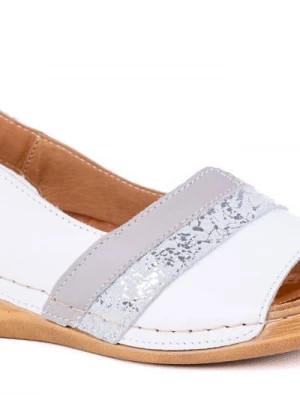 Zdjęcie produktu Komfortowe sandały damskie , komfortowe na tęższe stopy Łukbut Merg