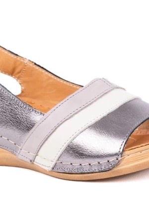 Zdjęcie produktu Komfortowe sandały damskie , komfortowe na tęższe stopy Merg