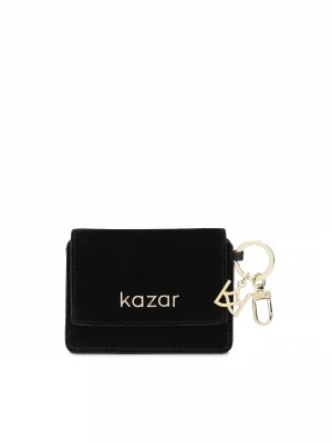 Zdjęcie produktu Kompaktowy portfel na karty z łączonym materiałów Kazar