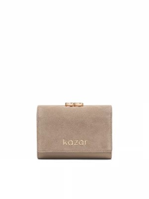 Zdjęcie produktu Kompaktowy zapinany portfel damski ze skóry Kazar
