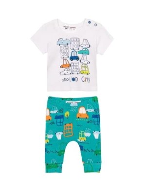 Zdjęcie produktu Komplet niemowlęcy bawełniany- T-shirt i spodnie Minoti