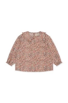 Zdjęcie produktu Konges Sløjd bluzka bawełniana dziecięca kolor różowy wzorzysta