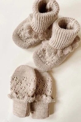 Zdjęcie produktu Konges Sløjd buty niemowlęce kolor beżowy