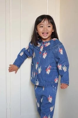 Zdjęcie produktu Konges Sløjd kurtka jeansowa dziecięca kolor niebieski