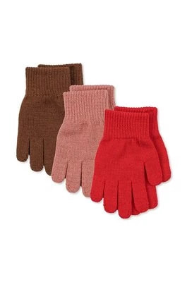 Zdjęcie produktu Konges Sløjd rękawiczki dziecięce 3-pack kolor różowy