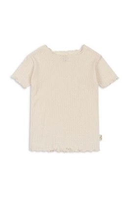 Zdjęcie produktu Konges Sløjd t-shirt bawełniany dziecięcy kolor biały