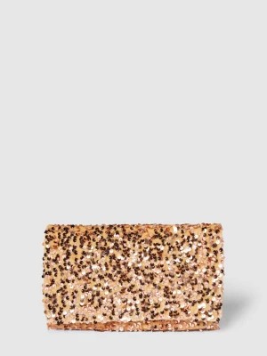 Zdjęcie produktu Kopertówka skórzana z kokardą z kamieni stras abro