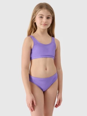 Zdjęcie produktu Kostium kąpielowy dwuczęściowy dziewczęcy - fioletowy 4F