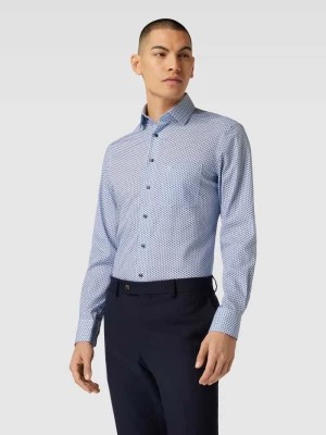 Zdjęcie produktu Koszula biznesowa o kroju modern fit ze wzorem na całej powierzchni model ‘Global’ Olymp