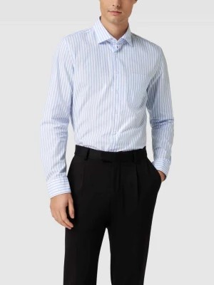 Zdjęcie produktu Koszula biznesowa o kroju slim fit z fakturowanym wzorem model ‘New Kent’ seidensticker