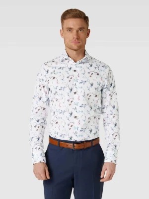 Zdjęcie produktu Koszula biznesowa o kroju slim fit z kwiatowym nadrukiem na całej powierzchni Profuomo
