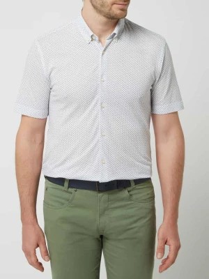 Zdjęcie produktu Koszula biznesowa o kroju slim fit z piki z krótkim rękawem — ‘Futureflex’ Pierre Cardin