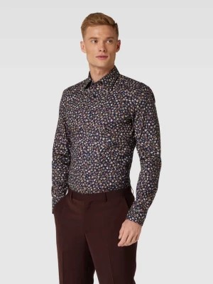 Zdjęcie produktu Koszula biznesowa o kroju slim fit ze wzorem na całej powierzchni model ‘Hank’ Boss
