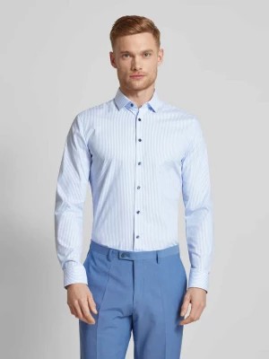 Zdjęcie produktu Koszula biznesowa o kroju super slim fit z wzorem w paski model ‘Nick’ OLYMP No. Six