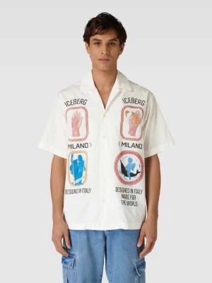 Zdjęcie produktu Koszula casualowa o kroju regular fit z rękawem o dł. 1/2 model ‘CAMICIA’ Iceberg