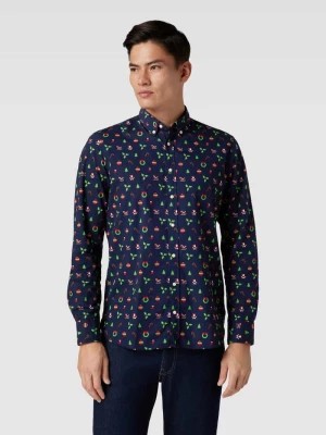 Zdjęcie produktu Koszula casualowa o kroju regular fit ze wzorem na całej powierzchni montego
