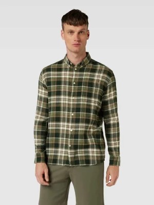 Zdjęcie produktu Koszula casualowa o kroju relaxed fit z kołnierzykiem typu button down Knowledge Cotton Apparel
