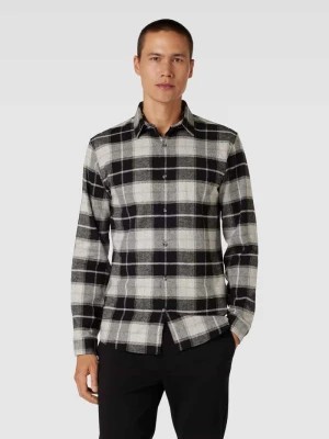 Zdjęcie produktu Koszula casualowa o kroju slim fit ze wzorem w kratę lindbergh
