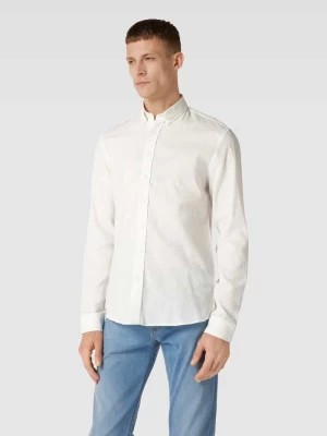 Zdjęcie produktu Koszula casualowa z dodatkiem lnu w jednolitym kolorze lindbergh