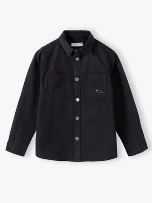 Zdjęcie produktu Koszula chłopięca casual bawełniana- czarna Lincoln & Sharks by 5.10.15.