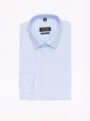 Zdjęcie produktu koszula coline 3172t długi rękaw custom fit błękit Recman