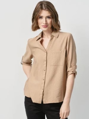 Zdjęcie produktu Koszula damska w kolorze camel OCHNIK