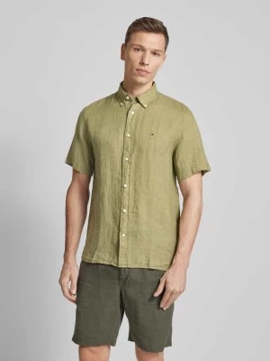 Zdjęcie produktu Koszula lniana o kroju regular fit z kołnierzykiem typu button down Tommy Hilfiger