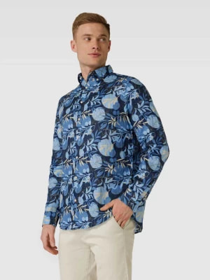 Zdjęcie produktu Koszula lniana o kroju regular fit z kwiatowym nadrukiem na całej powierzchni Christian Berg Men