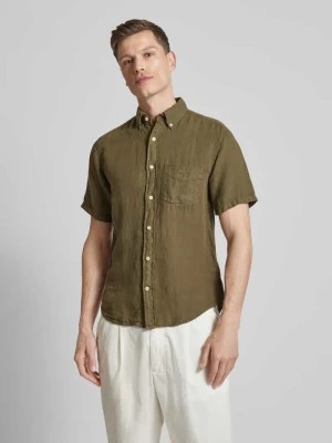 Zdjęcie produktu Koszula lniana o kroju regular fit z rękawem o dł. 1/2 Gant