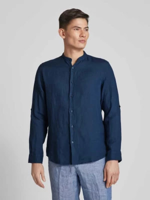 Zdjęcie produktu Koszula lniana o kroju regular fit ze stójką model ‘KYLIAN’ Selected Homme