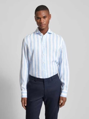 Zdjęcie produktu Koszula lniana o kroju slim fit z kołnierzykiem typu cutaway model ‘Hugh’ BALDESSARINI