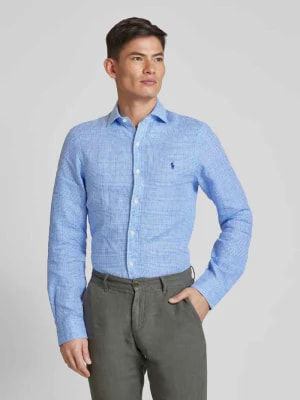 Zdjęcie produktu Koszula lniana o kroju slim fit ze wzorem w kratę glencheck Polo Ralph Lauren