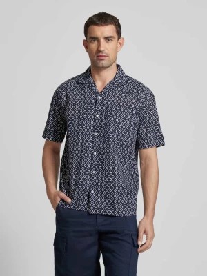 Zdjęcie produktu Koszula lniana o kroju tailored fit ze wzorem na całej powierzchni MCNEAL